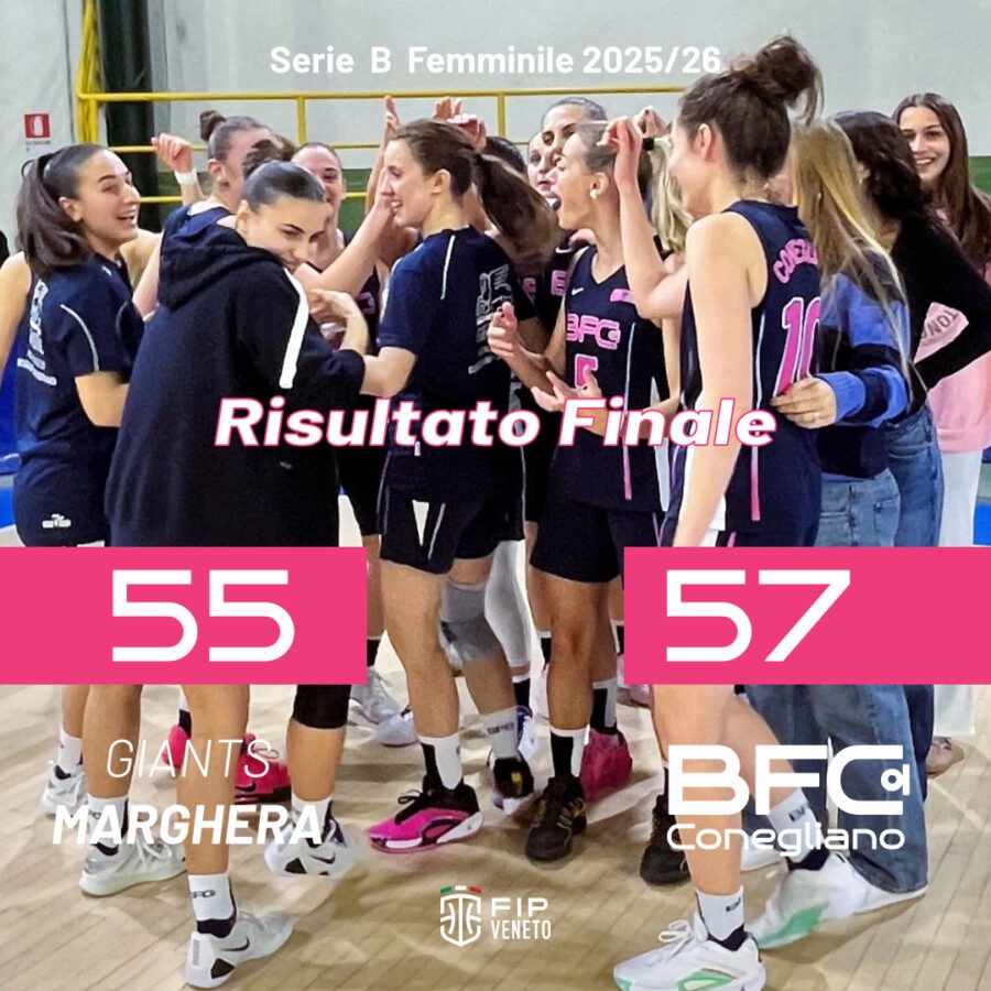 SERIE B FEMMINILE | 8a GIORNATA DI ANDATA | MARGHERA 55 – 57 BFC