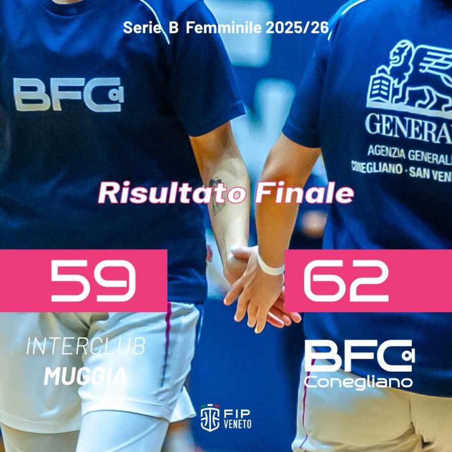 SERIE B FEMMINILE | 9a GIORNATA DI ANDATA | MUGGIA 59 – 62 BFC