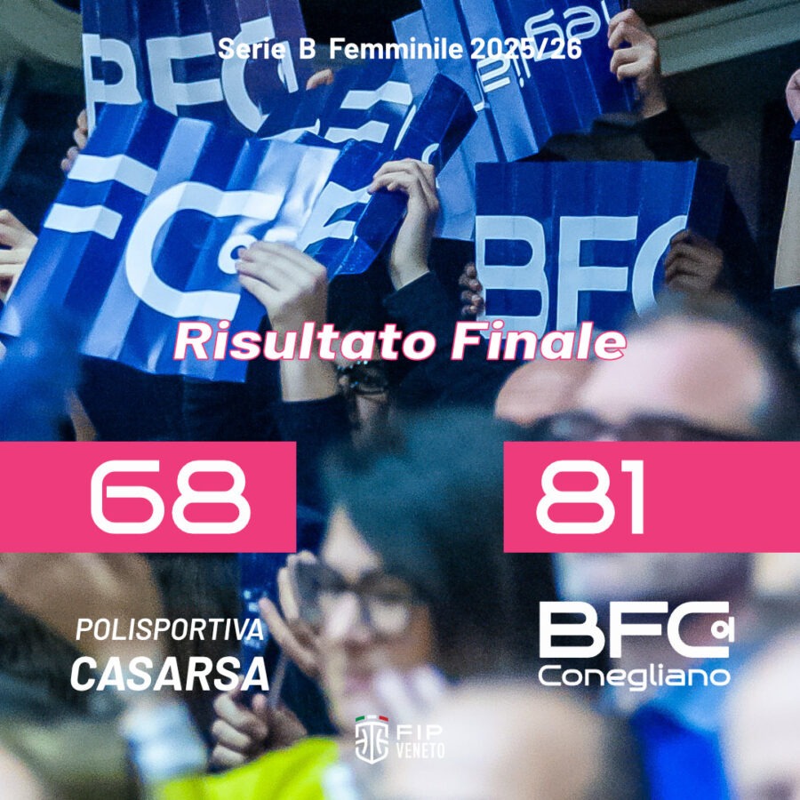 SERIE B FEMMINILE | 10a GIORNATA DI RITORNO | CASARSA 68 – 81 BFC