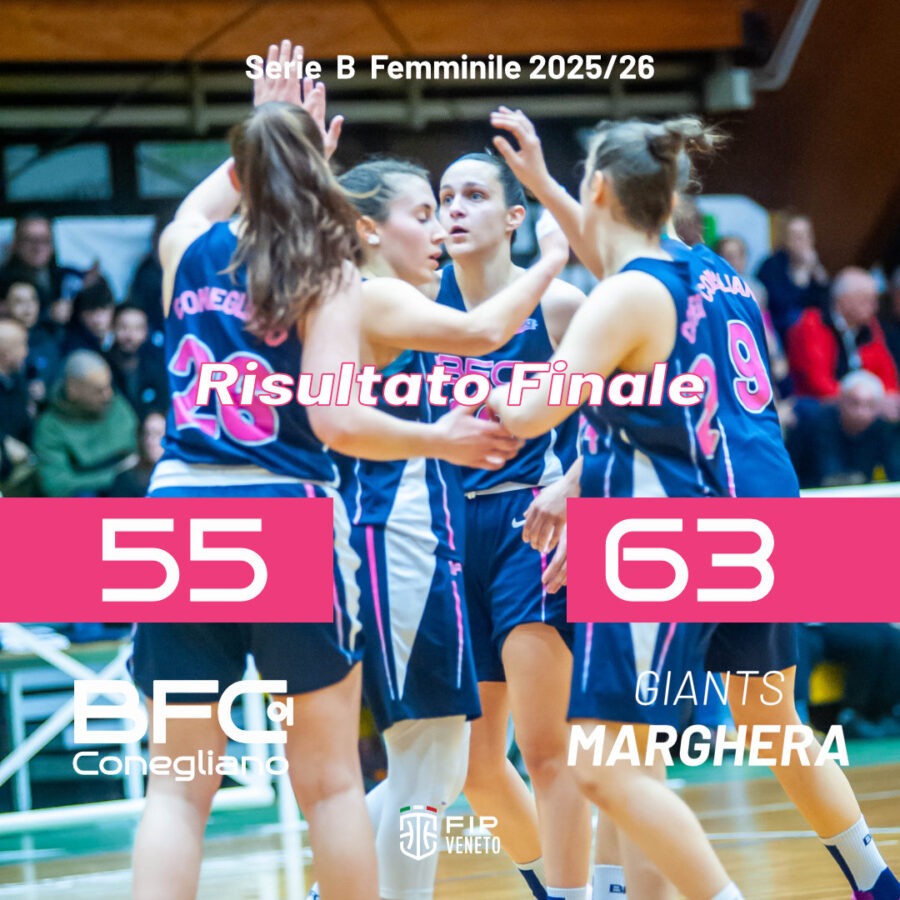 SERIE B FEMMINILE | 8a GIORNATA DI RITORNO | BFC 55 – 63 MARGHERA